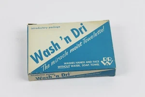 Vintage 1940s/50s Wash 'n Dri Towelettes in Introductory Package Dental RARE! - Picture 1 of 5