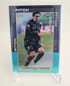 2021 TOPPS CROMATO MLS CHRISTIAN TORRES RC AQUA REFRACTOR #191 Ser #107/299 - Foto 1 di 2