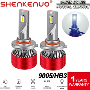 Par de bombillas LED 9005 HB3 faros de luz alta para Chevy Suburban Tahoe 2007-2014 - Imagen 1 de 8