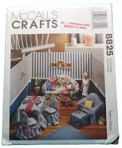McCall's Schnittmuster 8825 MÖBEL für 11 1/2" PUPPEN UNGESCHNITTEN - Bild 1 von 3