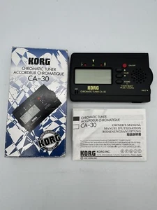 KORG CA-30 CHROMATIC TUNER FOR ALL TYPES OF INSTURMENTS GUTAR,BASS,BOX & MANUAL - Picture 1 of 2
