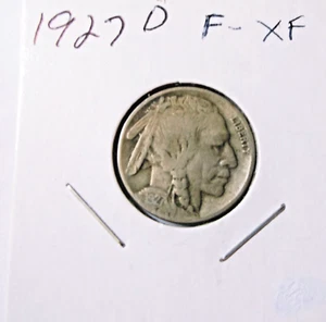 D Buffalo Nickel XF 1927 - Imagen 1 de 2