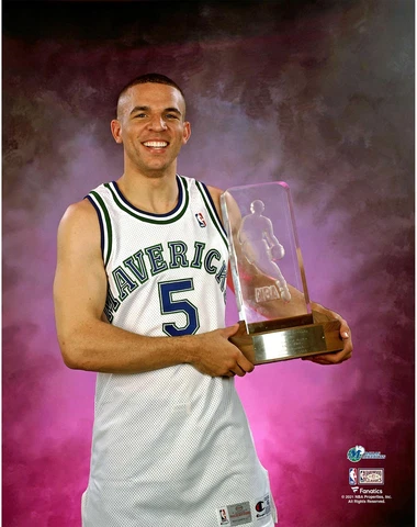 Jason Kidd Dallas Mavericks UnSigned HardwoodClassic 1994-95 ROY Portrait Photo Cover