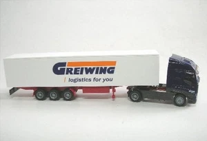 Iveco Stralis Camión Remolque Spedición Greiwing En OVP - 1:87 Rietze - Imagen 1 de 1