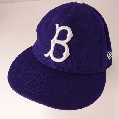 Brooklyn Dodgers New Era 59FIFTY Jackie Robinson 7 1/2 Blue Fitted Hat - Image 1 of 4