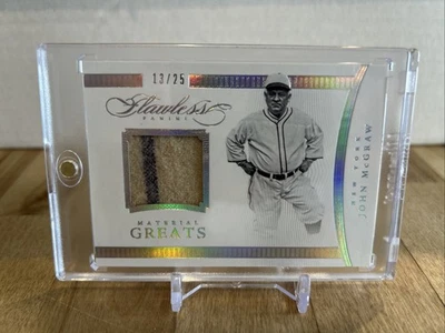 Parche reliquia Panini Flawless Material Greats John McGraw 2016 #13/25 Foto 1 de 2