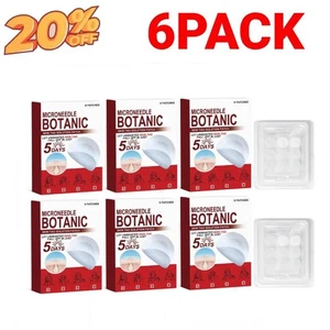 6X Microneedles Botanical Skin Tag Removal Patches,removeSkin TagMoleflatWart - Picture 1 of 11