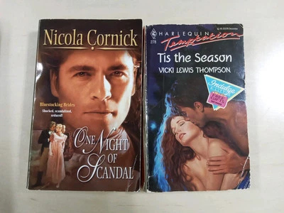 2  Paperback Novels One night Of Scandal/Tis The Season - Image 1 of 2