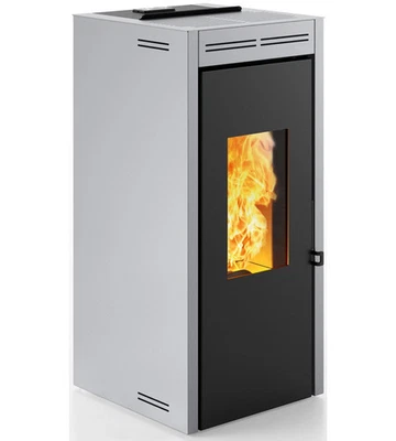 TERMOSTUFA A PELLET ERMETICA INVICTA "TERAMO PLUS" GRIGIO 17,2 KW - Immagine 1 di 2