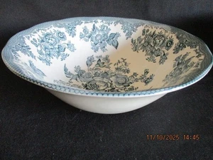 Enoch Wedgwood Tunstall Fagiani Asiatici Teal Frutta o Insalatiera 21,5 cm diam - Foto 1 di 4