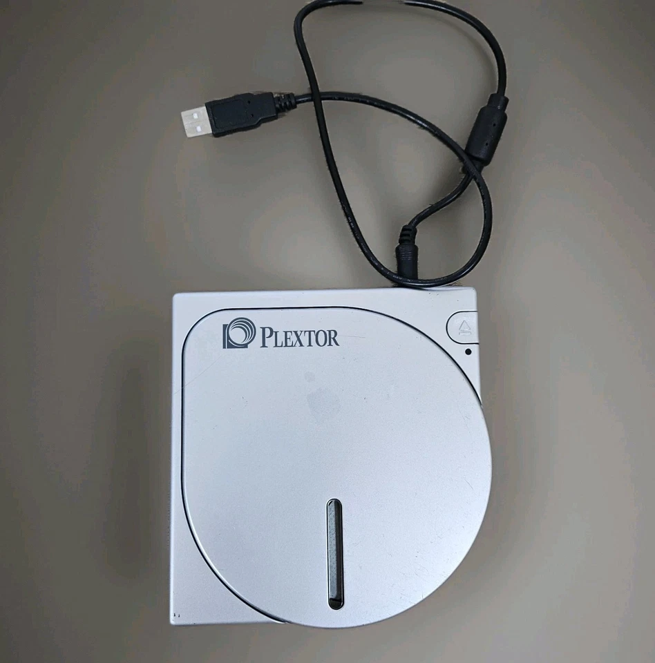 Queimador de DVD Plextor PX-608U Slim USB 2.0 + unidade RW com cabos - Imagem 1 de 4