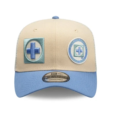 CRUZ AZUL DUAL LOGO NEW ERA CAP 9SEVENTY TRUCKER ADJUSTABLE LIGA MX FOOTBALL - Image 1 of 4