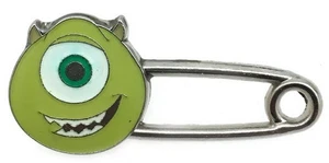 2015 Disney Mike & Sulley Safety Mike Pin Rare - Picture 1 of 1