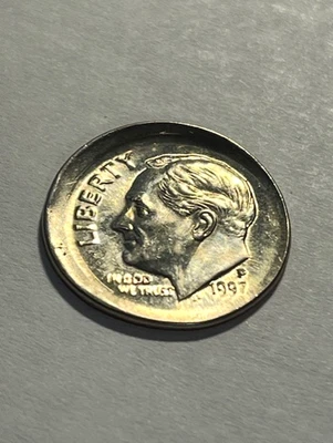 1997-P Roosevelt Dime/Error/Off-Center #11804-2 - Image 1 of 4