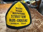 Vintage High School Felt Beanie Cap Denison Texas Yellow Jackets Cadillac Olds