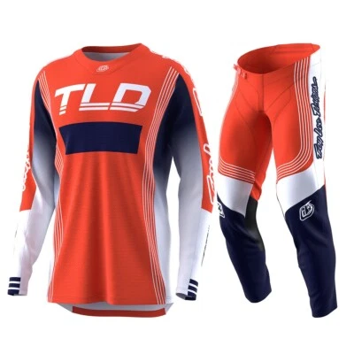 Troy Lee Designs GP Air MX Gear Set Rhythm Orange Men's Large / 34 NEW - Image 1 of 4