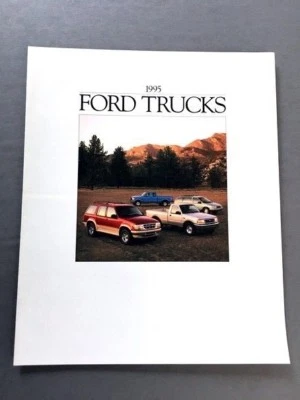 1995 Ford Truck Sales Brochure - Bronco F-150 Ranger Pickup Explorer Aerostar - Image 1 of 4