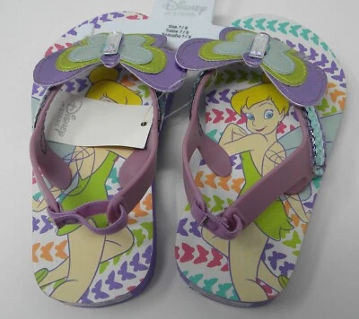 Chanclas brillantes Disney Tinker Bell niñas talla 7/8 nuevas Foto 1 de 2