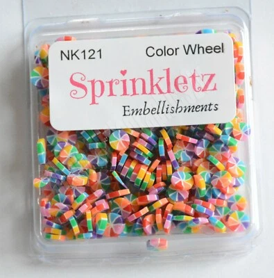 Color Wheel ~ Sprinkletz / Colorful Circle Shape / Shaker Cards & Crafts - Image 1 of 3
