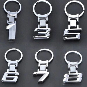 Car Logo Alloy Key Chain Keyring Key Holder Ring For BMW 1 3 5 6 7 8 X Series - Picture 1 of 26