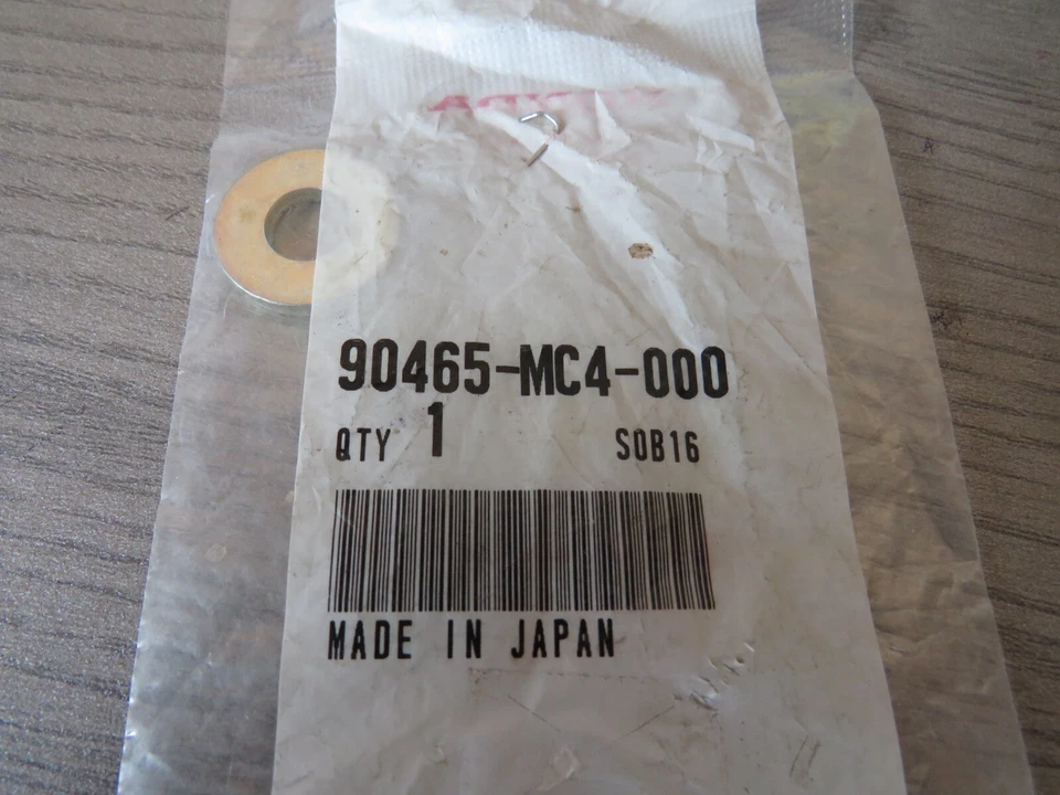 LAVADORA HONDA OEM 90465-MC4-000 CR125 CR250 TRX250 TRX200 CR80 CR85 ATC200X OM15 Foto 1 de 1