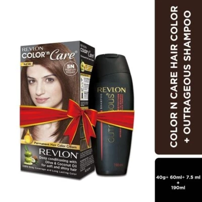 Revlon Color N Care Hair Color + Outrageous Color Protection Shampoo Fast Ship - Image 1 of 4