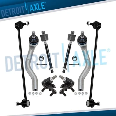 Barras estabilizadoras delanteras de 8 piezas + barras de amarre + rótulas inferiores para Honda Civic 2016-2019 Foto 1 de 4