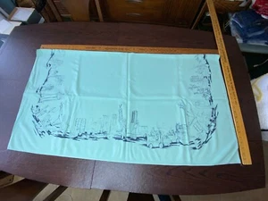 Rare Vintage YALE Forklift Machine Tablecloth Card Table 46" x 49" - Picture 1 of 12