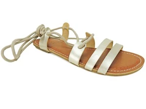 Roxy Damen Sphinx Schnür-Gladiator-Sandalen goldfarben Größe 6 M - Bild 1 von 6