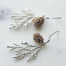 Bobo  Silver Dangle Drop Hook Earrings Women Pine Cone Earrings Jewelry Gift