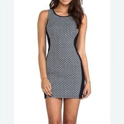 Vestido Bailey 44 Tejido Lateral Body Con Talla Mediana Azul y Blanco Pullover Corto Foto 1 de 4