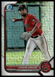 2022 Bowman #BCP-141 Jordan Lawlar Chrome Prospects Mojo Refractor Diamondbacks - Picture 1 of 2