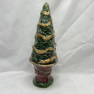 White Barn Candle Unfragranced Toplary 8” Christmas Tree New In Plastic Wrap - Image 1 of 4