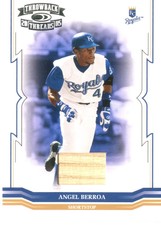 2005 Throwback Threads Material Bat Royals Baseball Card #4 Angel Berroa/250