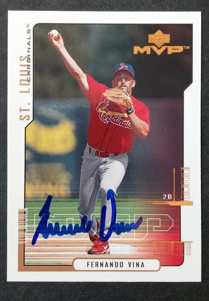 2000 Upper Deck (MVP) SIGNED: Fernando Vina, CARDINALS #53 - Image 1 of 1
