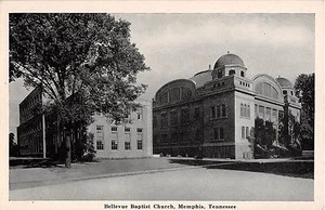 c.1940? Bellevue Baptist Church Memphis TN post card - Picture 1 of 2