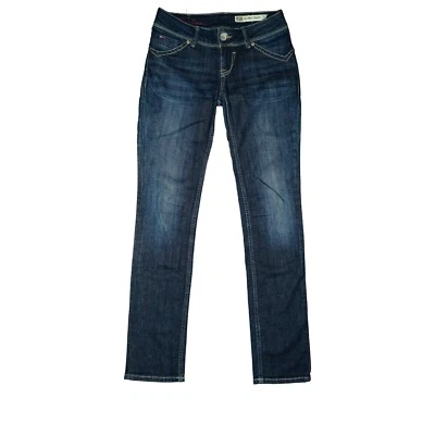 Hilfiger牛仔维多利亚直筒女式低紧身32 XXS W25 L32蓝色 — 第 1/4 张图片