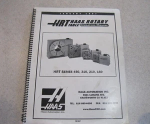 Manual de Operadores de Mesa Giratoria HAAS HRT.  3 para elegir.  Ediciones 1997 y 2001 - Imagen 1 de 12