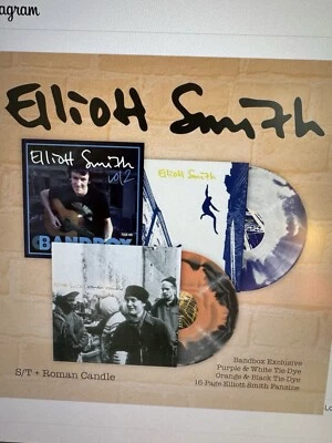 Elliott Smith Self Titled Blue White Tie Dye Colored Bandbox Club Exclusive Ltd - Image 1 of 4