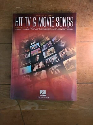 Hit TV & Movie Songs 30 Favorites Piano Vocal Guitar New Music Book (1013) - Image 1 of 4