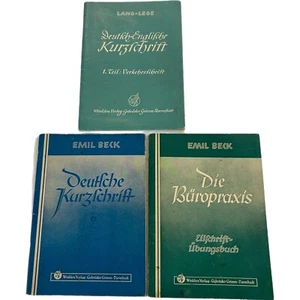 Vintage German Winklers Verlag Business Shorthand Books 1950s In German Lot Of 3 - Picture 1 of 6