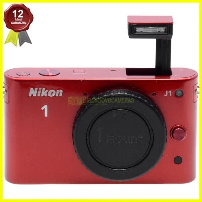 Fotocamera Nikon 1 J1 red body fotocamera digitale mirrorless. J-1 Rossa. - Bild 1 von 4