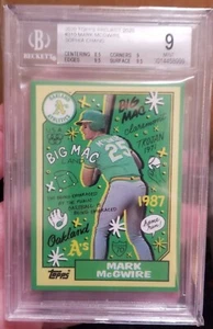 2020 Topps Project 2020 Mark McGwire Sophia Chang Art BGS 9 Mint Pop 3 PR 1,942 - Picture 1 of 2