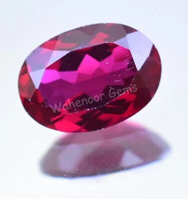 5.90 Ct Natural Red Color Almandine Garnet Oval Loose Gemstone Certified - Image 1 of 4