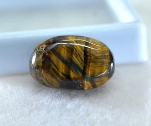 13.60 Ct Natural Certified Rare Tiger eye Top Grade GIFT Loose Gemstone TG14 - Picture 1 of 4