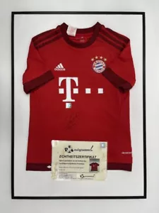 Bayern München Trikot Arturo Vidal signiert im Rahmen COA Adidas Fußball 152 - Bild 1 von 3