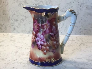 Limoges Pitcher 7” Tall X 6.5” Long From Handle To Spout *Reproduction* - Picture 1 of 12