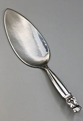 Servidor de pastelería o pastel Georg Jensen bellota de plata esterlina 7 7/8" Foto 1 de 4