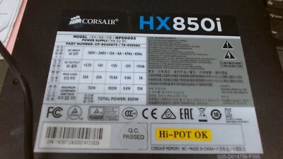 Corsair HXi Series HX850i 850W Power Module - Black - Image 1 of 3