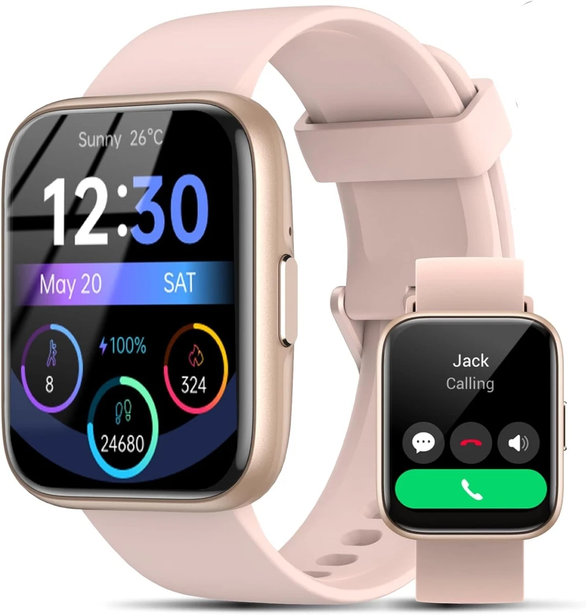 Apple Watch Series 3 Stainless Steel Case Smart Watches for iOS